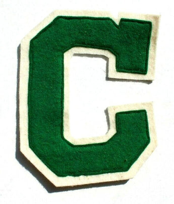 VTG Varsity Letterman's Patch "C" Green Felt Pacific Athletic Co - NOS