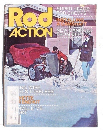 Vintage ROD ACTION January 1977 Magazine Hot Rod Rat Rod - Super Heads For Chevy