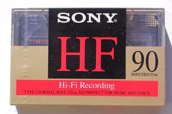 NEW SEALED Sony HF 90 Cassette Tapes (Hi- Fi Recording)