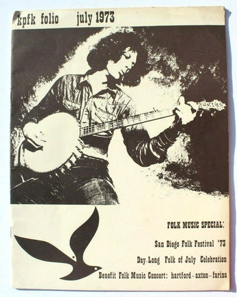Vintage July 1973 KPFK Pacifica Radio Vol. 14 No. 13 Los Angeles Magazine