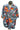 Vtg Hawaiian Moves Brand Men’s Retro Waves & Flowers Collar Button Up Shirt Lrg