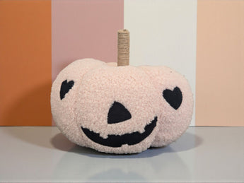 New Pink Happy Heart Halloween Plush Weighted Door Stopper Room Decor