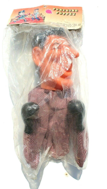 Sealed Vintage Ronald Reagan In Pajamas Punching Puppet Toy Taiwan - NOS