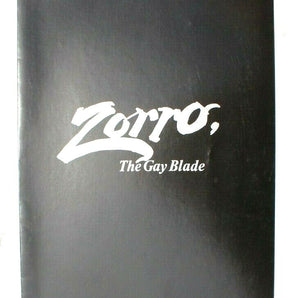Promo Movie Theatre Advance Screening Program Brochure 1981 Zorro The Gay Blade