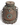 Vintage CHINESE TIBETAN HORN SNUFF BOTTLE Metal Semi-Precious Stone Inlays