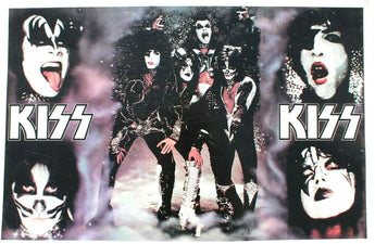 Vtg Kiss Club Promo 4 Band Members (Gene Simmons PAUL STANLEY ) Poster