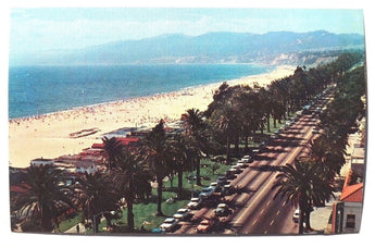 Vintage 1960's SANTA MONICA CALIFORNIA Palisade Park Photo Postcard