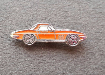 Vtg 1960's Chevrolet Chevy Corvette Car Auto Lapel Pin Hat Pin / Tie Tack Pin 3