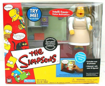 The Simpsons Playmates Exclusive Lunchlady Doris Intelli Tronic Cafeteria 2002