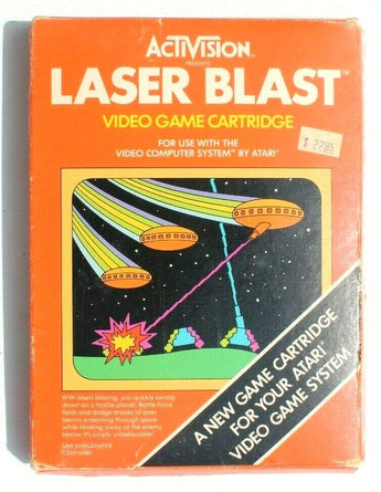 Vtg 1981 Activision LASER BLAST (AG-008) Atari 2600 Video Game Cartridge #52