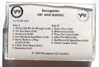 Rare Vintage 1994 Incognito: 100 And Rising VERVE Promo Cassette