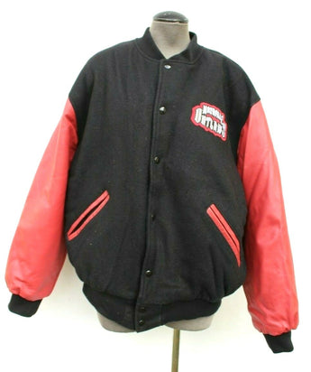 New Rare Motley Crue Nashville Outlaws Limited Edition Leather Varsity Jacket XL
