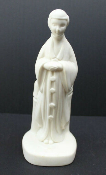 Vtg MCM CALIFORNIA CA Pottery - No Name Chinese Woman Bamboo Bisque Vase