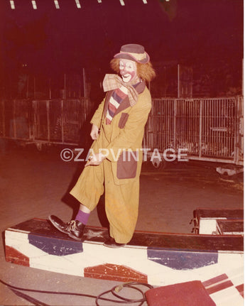 Vtg 1970s Tim Doody Carnival Ringling Circus Clown Performer Actor Photo #2641