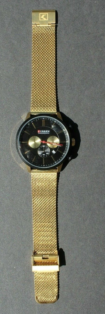 Men's Luxury Sport Watch Collection Curren M-8340 Chronograph in Gold (#24)