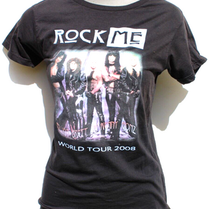 Vintage Womens 2008 Rock Me World Tour Band Concert T-Shirt - M