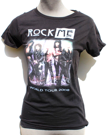 Vintage Womens 2008 Rock Me World Tour Band Concert T-Shirt - M