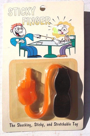 New Vintage STICKY FINGER (Sticky Stretchable Toy) Funny Prank Gag Gift