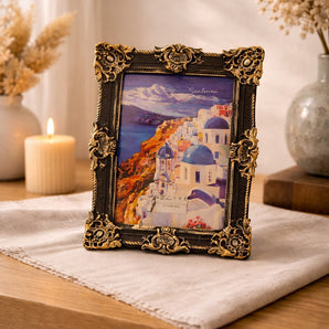 New Gold Black Ornate Hollywood Regency Victorian Picture Frame 5x7