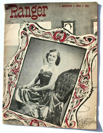 Vintage March 1951 Texas Ranger (Nighttime On Mt. Bonnell) Magazine