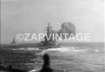 Vtg WWII USN South Dakota Class Battleship Military Photo Image #1798