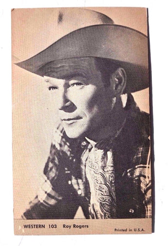 Vintage 1959 NU CARD # 103 ROY ROGERS TV Western PHOTO EXHIBIT CARD ARCADE