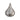 New Holiday Large Silver Glitter Christams Kisses Hershey Kiss Figurine Statue