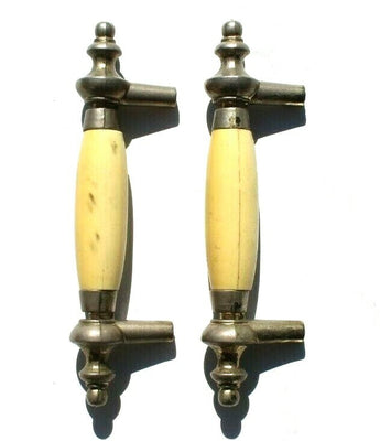 Pair Vintage Art Deco MCM Drawer Pull / Cabinet Handles SET