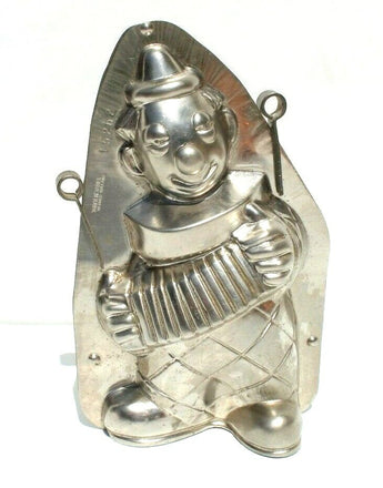 VTG Vormenfabriek Clown Playing Accordion Baking Candy Chocolate Mold 15262