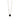 New Woman 18K Gold Plated Stainless Steel Black Cubic Zirconia Chain Necklace
