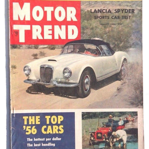 Vtg Hot Rat Rod Car Magazine - August 1956 MOTOR TREND (The Top 56' Cars)