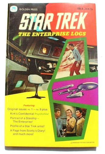 Vintage 1976 Star Trek The Enterprise Logs vintage TPB Golden Press Book