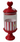 New Sheffield Home Glass Red Bow Holiday Christmas Candy Jar Room Decor