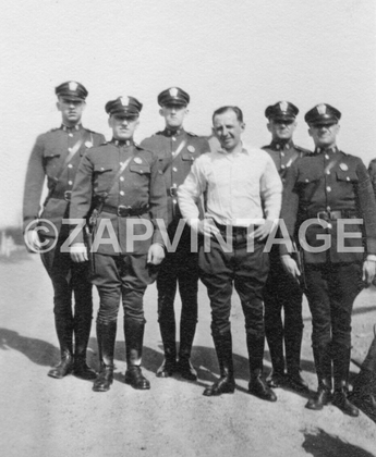 Vtg Highway Patrol State Police Officers Uniform / Motorcycle Unit Photo #557