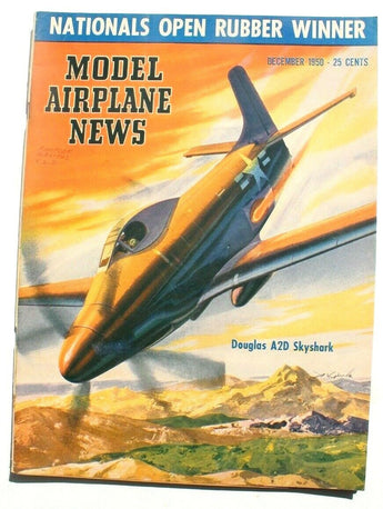 Vtg December 1950 Model Airplane News Aviation Magazine - Douglas A2D Skyshark