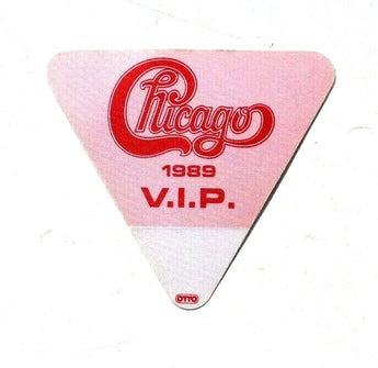 Vtg All Access Backstage Pass / VIP Sticker - Pink Chicago 1989 V.I.P.