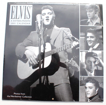 Vintage Sealed 2001 Elvis Presley 16 Month Edition Calendar - NOS
