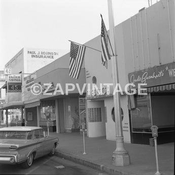 Vtg 1963 Stores Shops Porterville (Vouge, Mecca, Judie Barnhart's CA Photo #2097