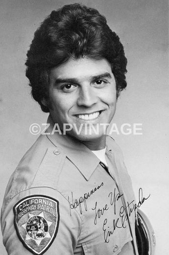 Vtg Erik Estrada California Highway Patrol In The Movie Signed Photo #1293