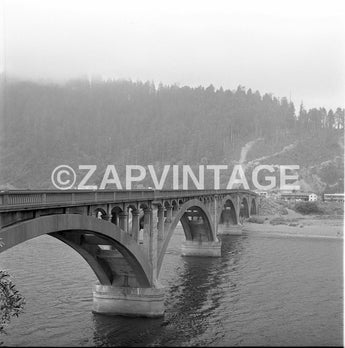 Vintage 1956 Klamath River Bridge Northern California Photo Image #1760