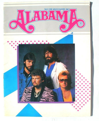 Vintage 1981 ALABAMA CONCERT Tour Program Photo BOOK Booklet