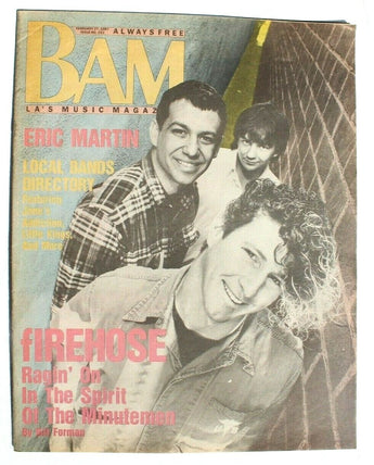 Vintage BAM LA's Music Magazine - February 27, 1987 Vol. 13 No. 5 Eric Martin