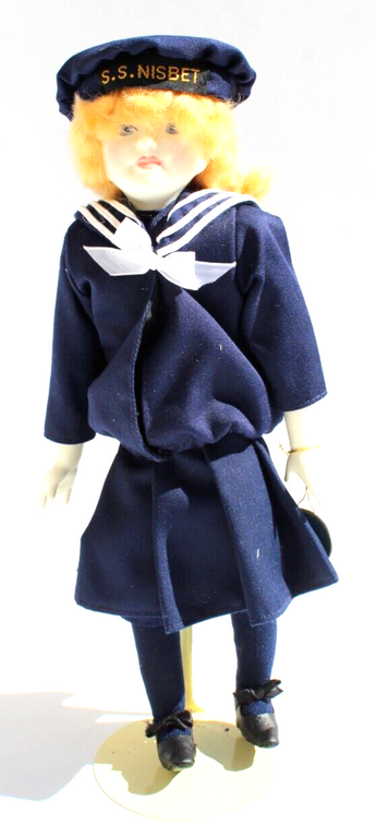 Vtg Royal Doulton S S Nisbet Tuesday's Girl Doll Collector's Made England W/ Tag