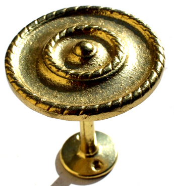 Vintage 1960s MCM RETRO Gold DRAWER CABINET PULLS HARDWARE (Knob) HANDLE