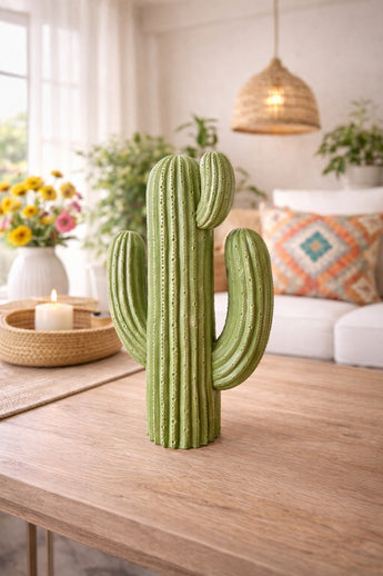 New Green Western Desert Cactus Room Decor Figurine Statue