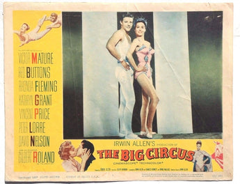 VTG Orig 1959 VICTOR MATURE / RHONDA FLEMING The Big Circus LOBBY CARD 59/241