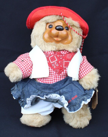 Vtg 1989 Wood Robert Raikes Collectibles Teddy Bear Signed - Bonnie 1365/10000