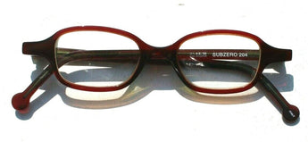 New Vtg 1998 L.A. Eyeworks Retro Eyeglasses - Ruby Red Subzero 204