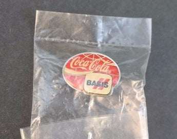 Vintage Coca - Cola Advertising Basis RETRO BUTTON PIN BACK Sealed