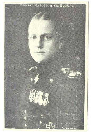 Vtg Orig RITTMEISTER MANFRED FRHR VON RICHTHOFEN Postcard NOS
